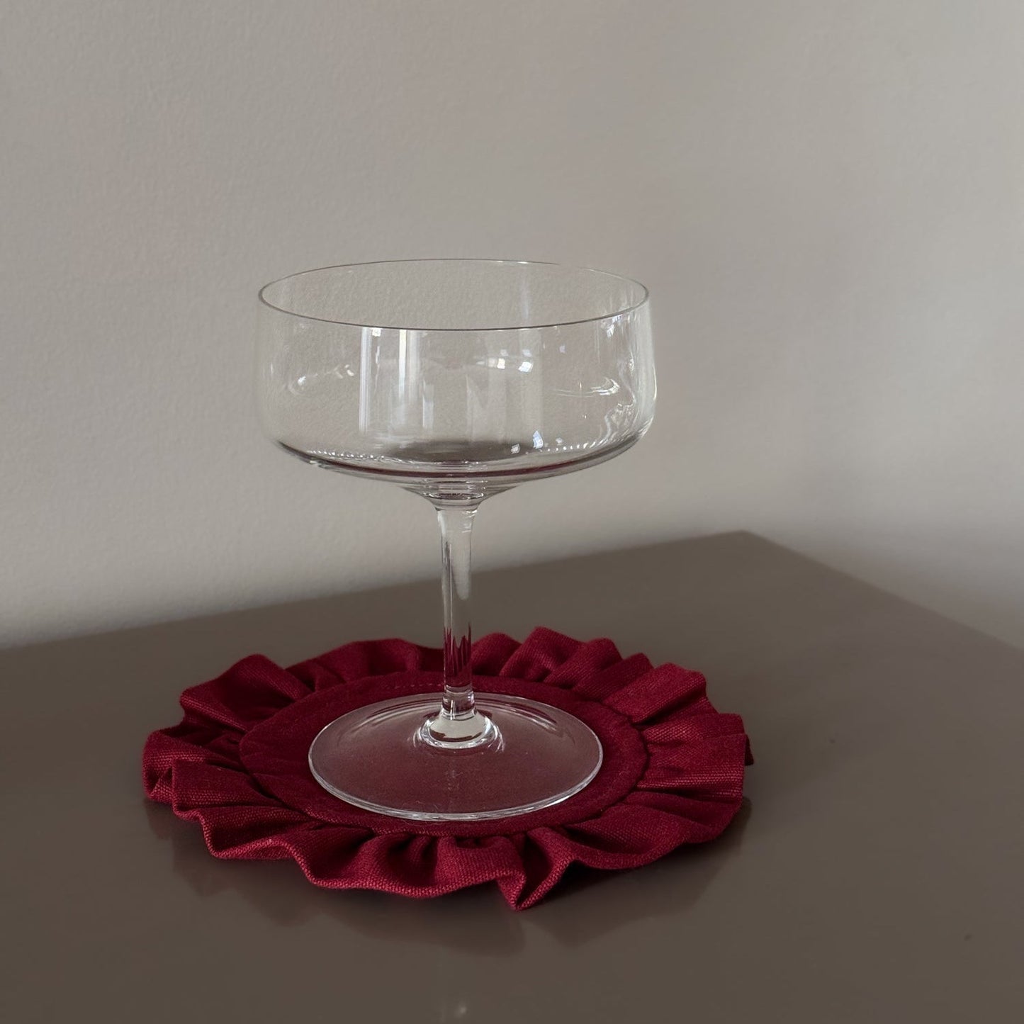 Rhea Coaster Set Burgundy