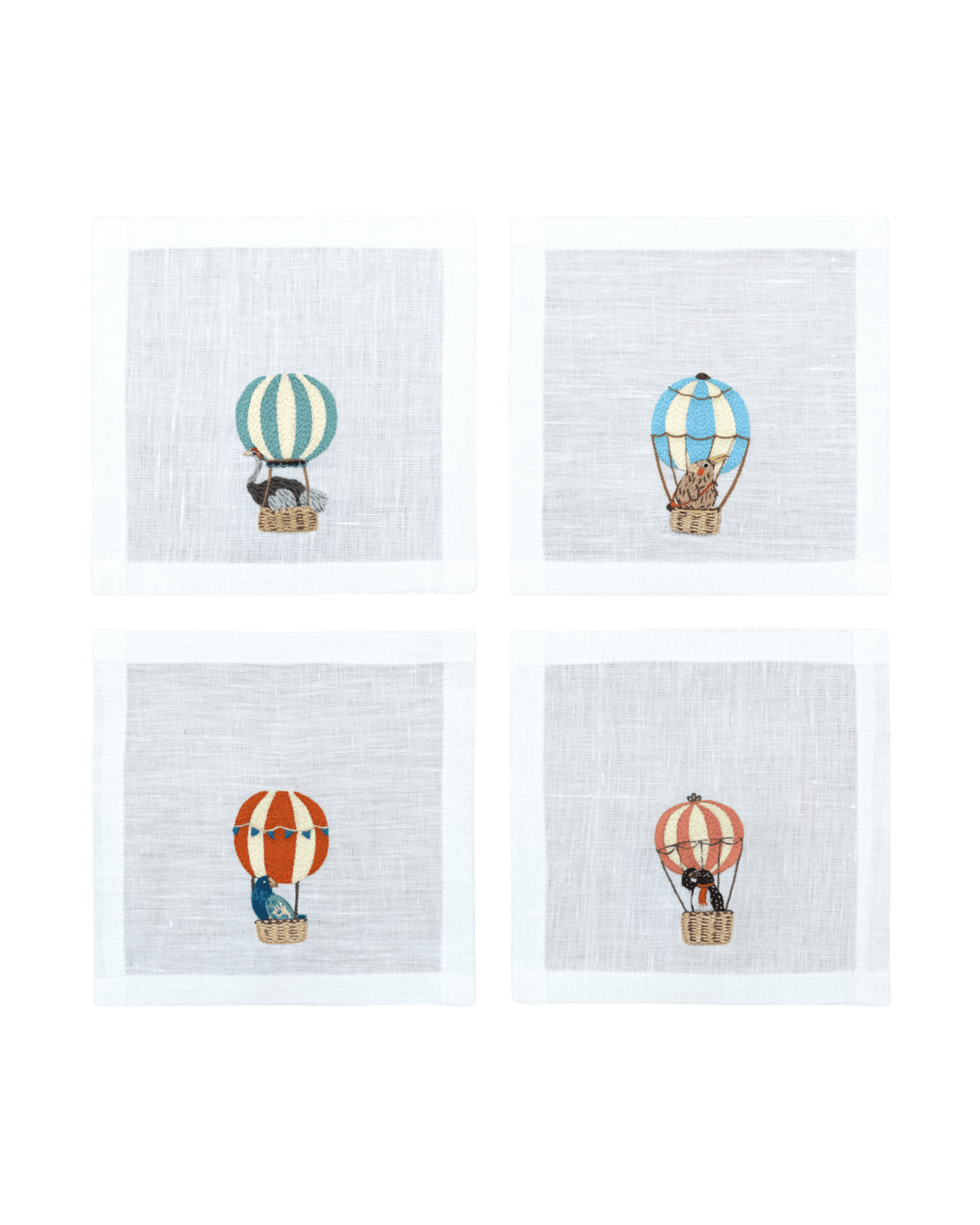 Balloon Safari - Cocktail Napkins (Set of 4)