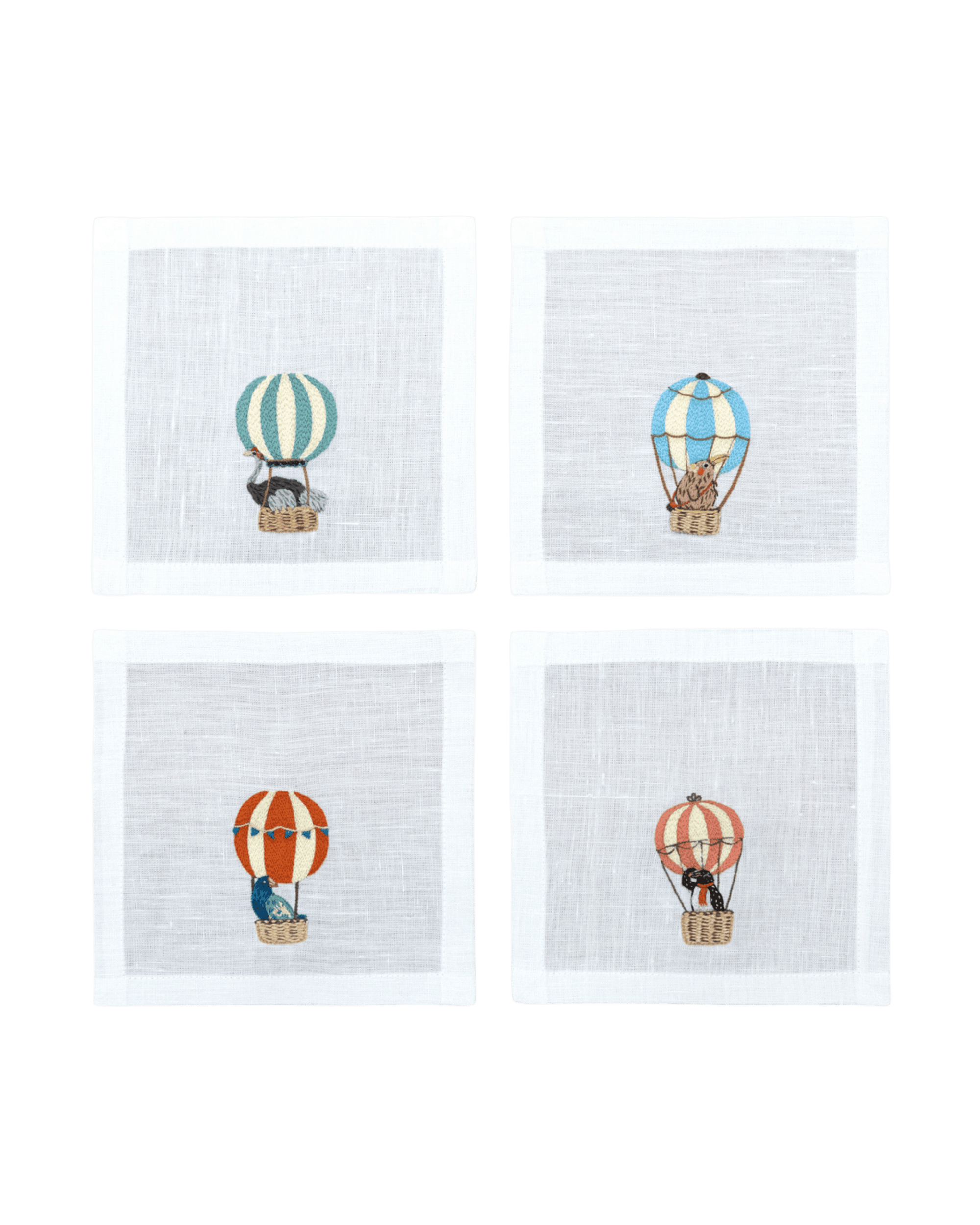 Balloon Safari - Cocktail Napkins (Set of 4)