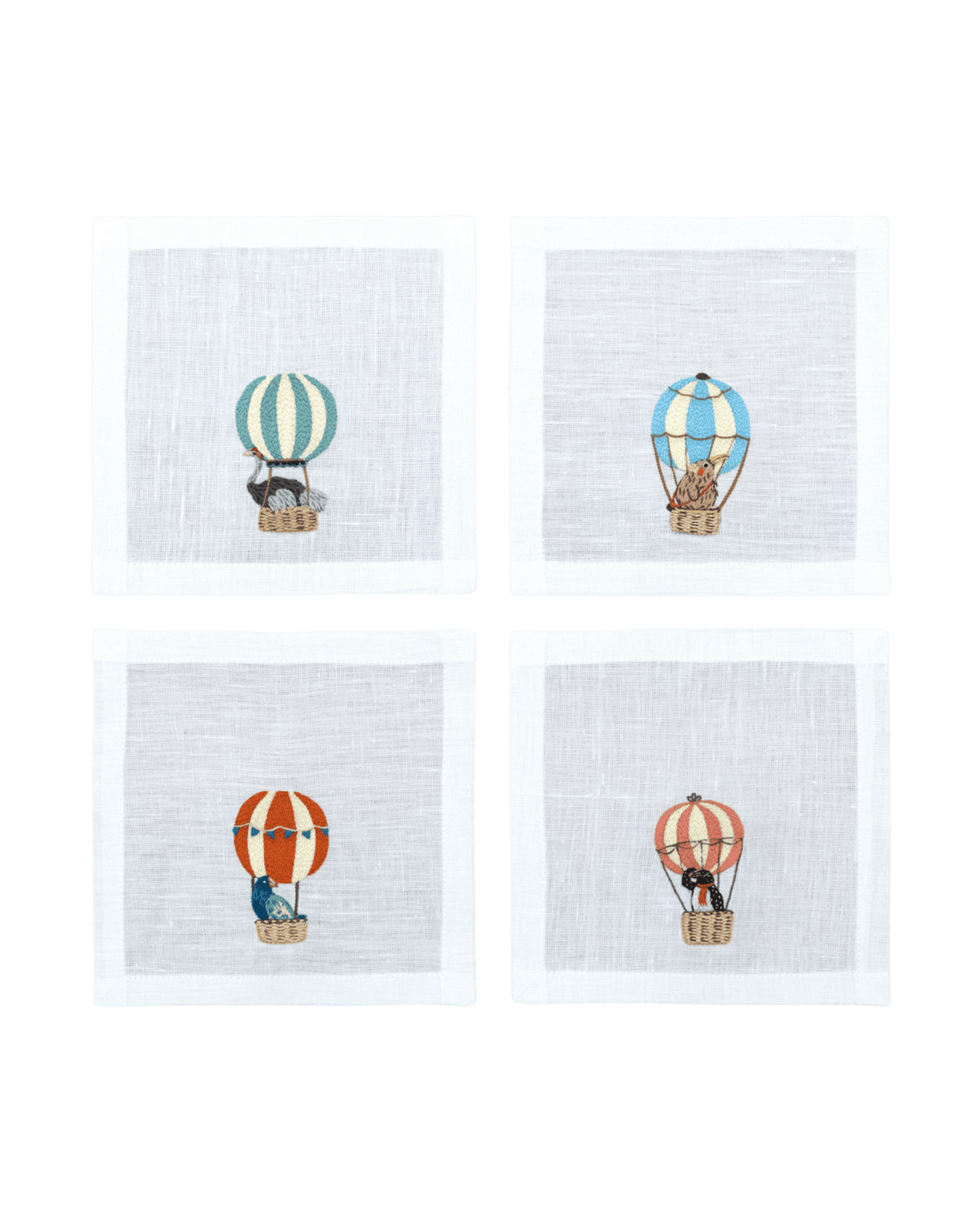 Balloon Safari - Cocktail Napkins (Set of 4)