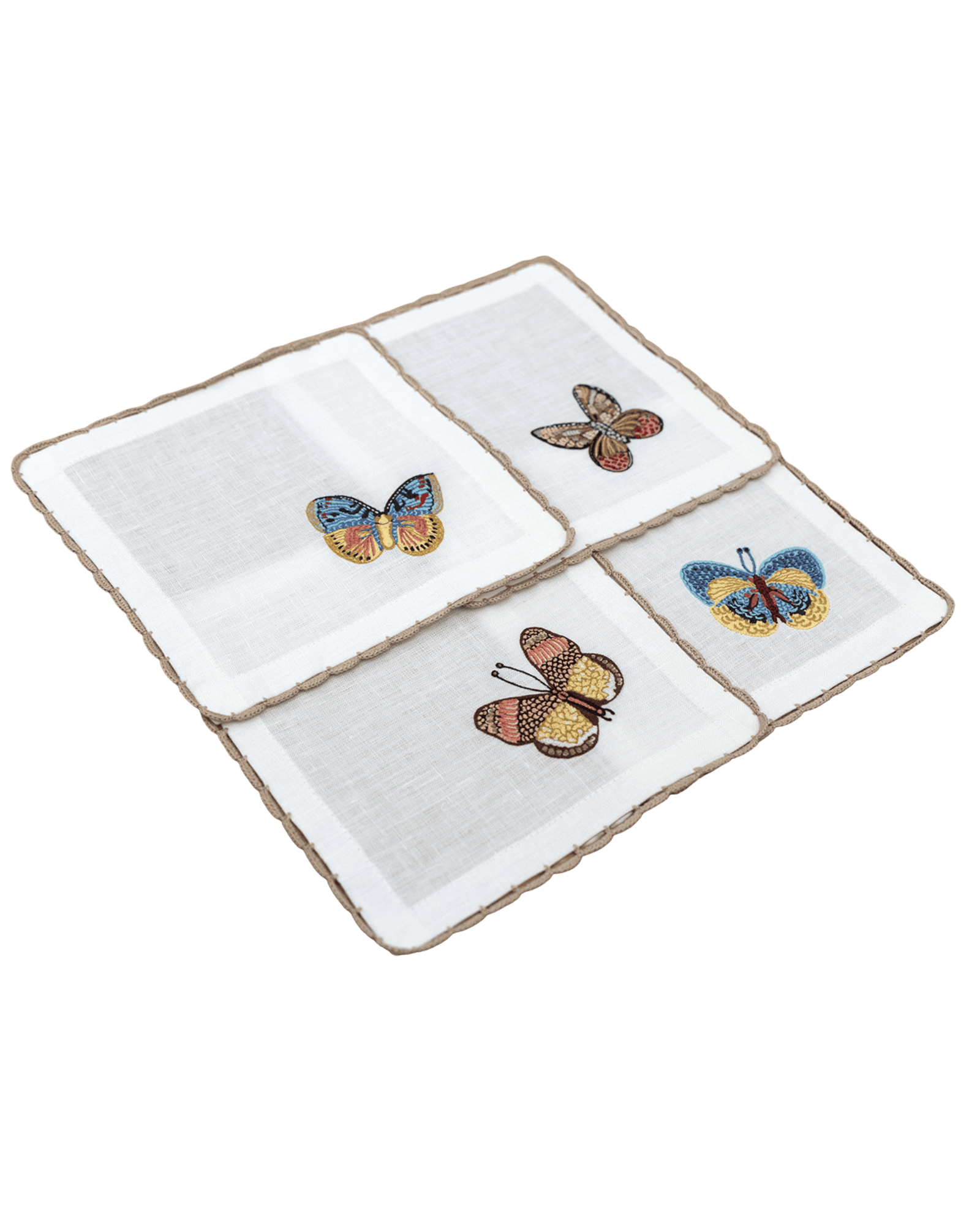 Flutter and Lace - Cocktail Napkins (Set of 4)