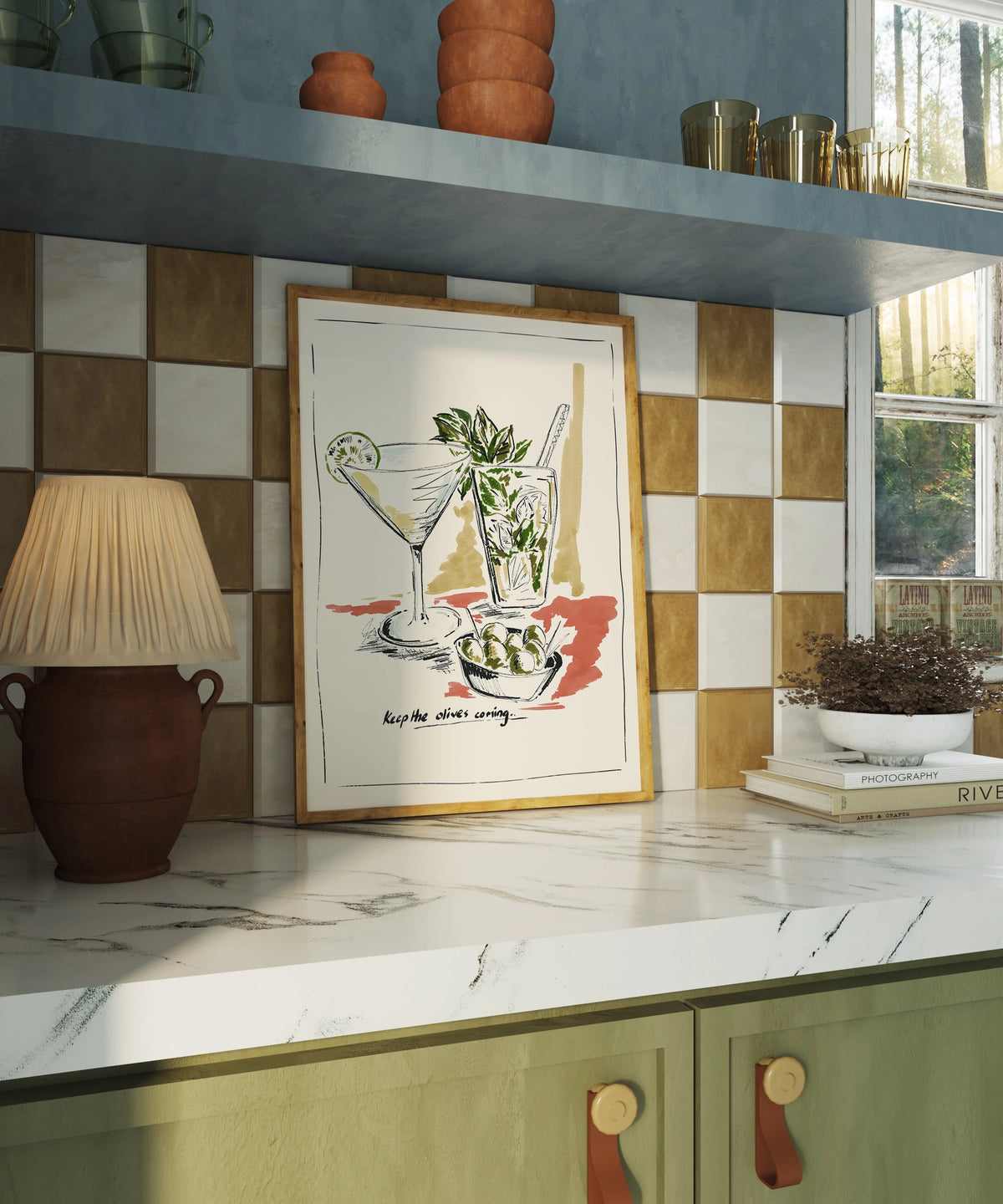 Keep the Olives Coming' Print