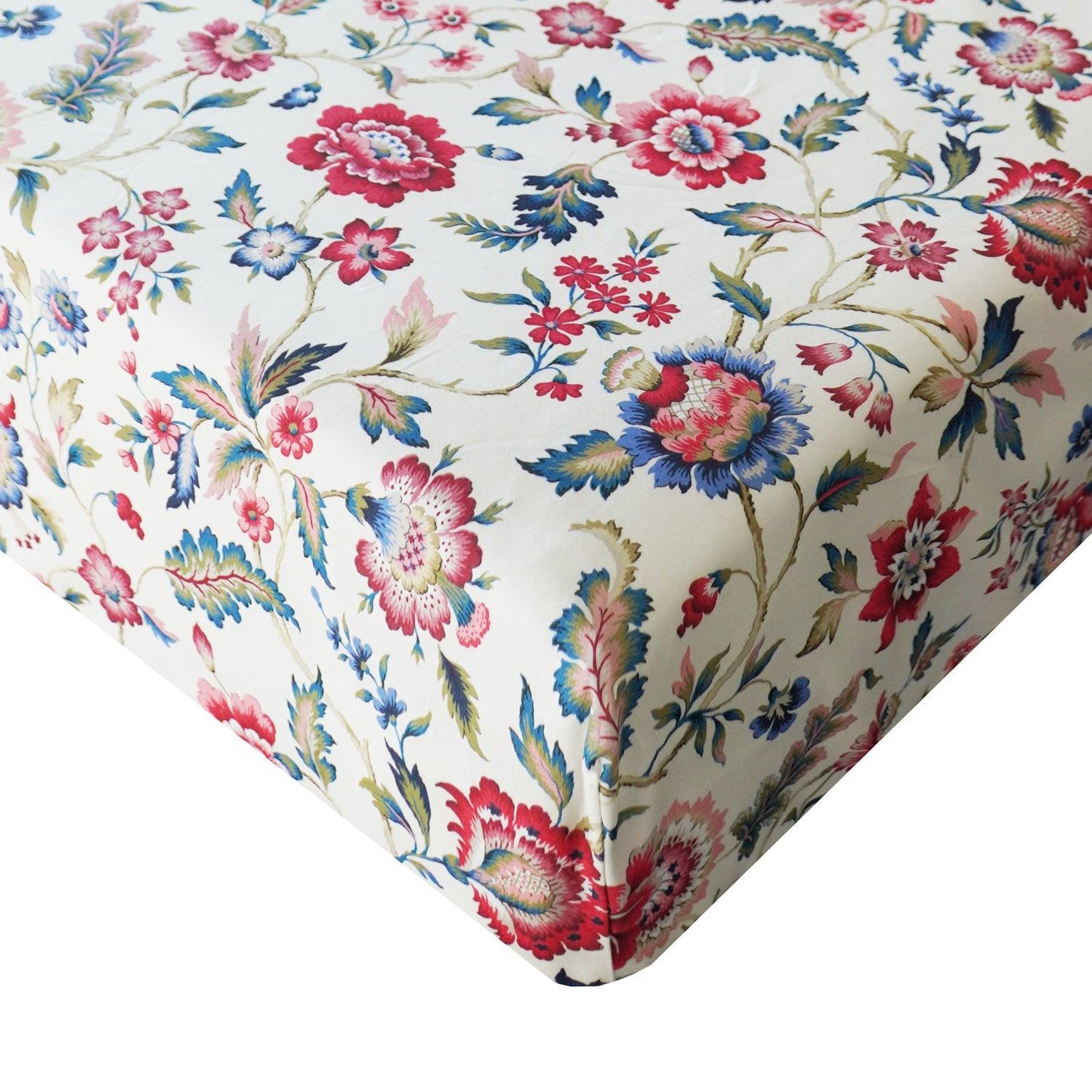 Fitted Sheet made with Liberty Fabric EVA BELLE - Coco & Wolf