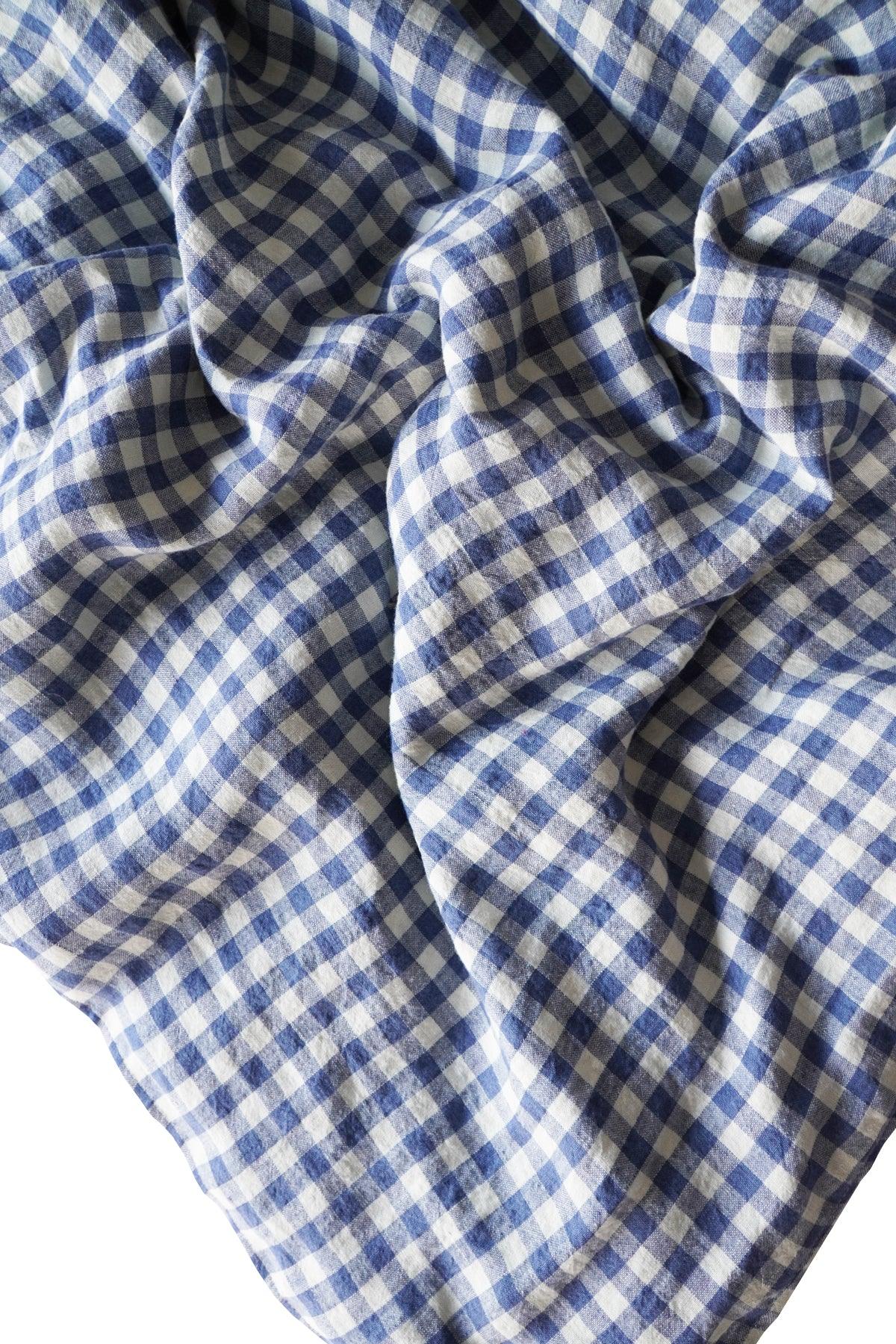 Reversible Heirloom Quilt made with Liberty Fabric CAPEL FLORET & GINGHAM LINEN - Coco & Wolf