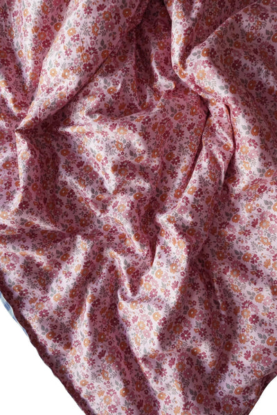Reversible Heirloom Quilt made with Liberty Fabric CAPEL FLORET & GINGHAM LINEN - Coco & Wolf