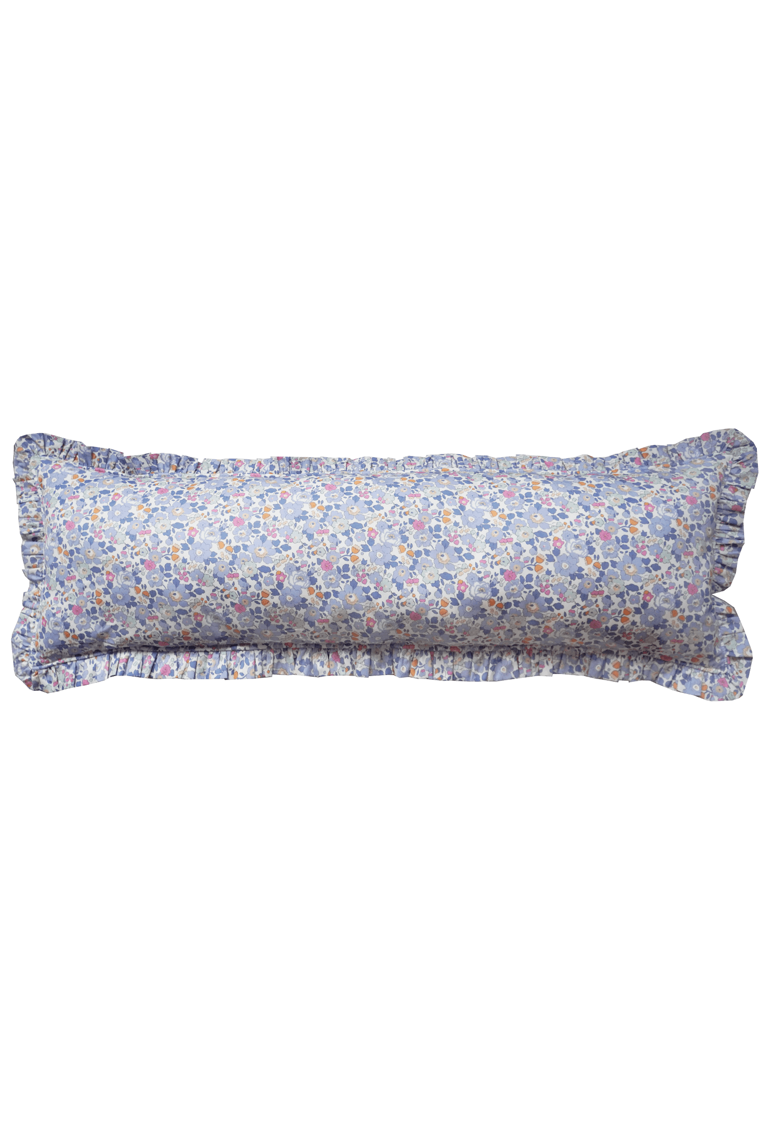 Ruffle Bolster Lumbar Cushion made with Liberty Fabric BETSY - Coco & Wolf