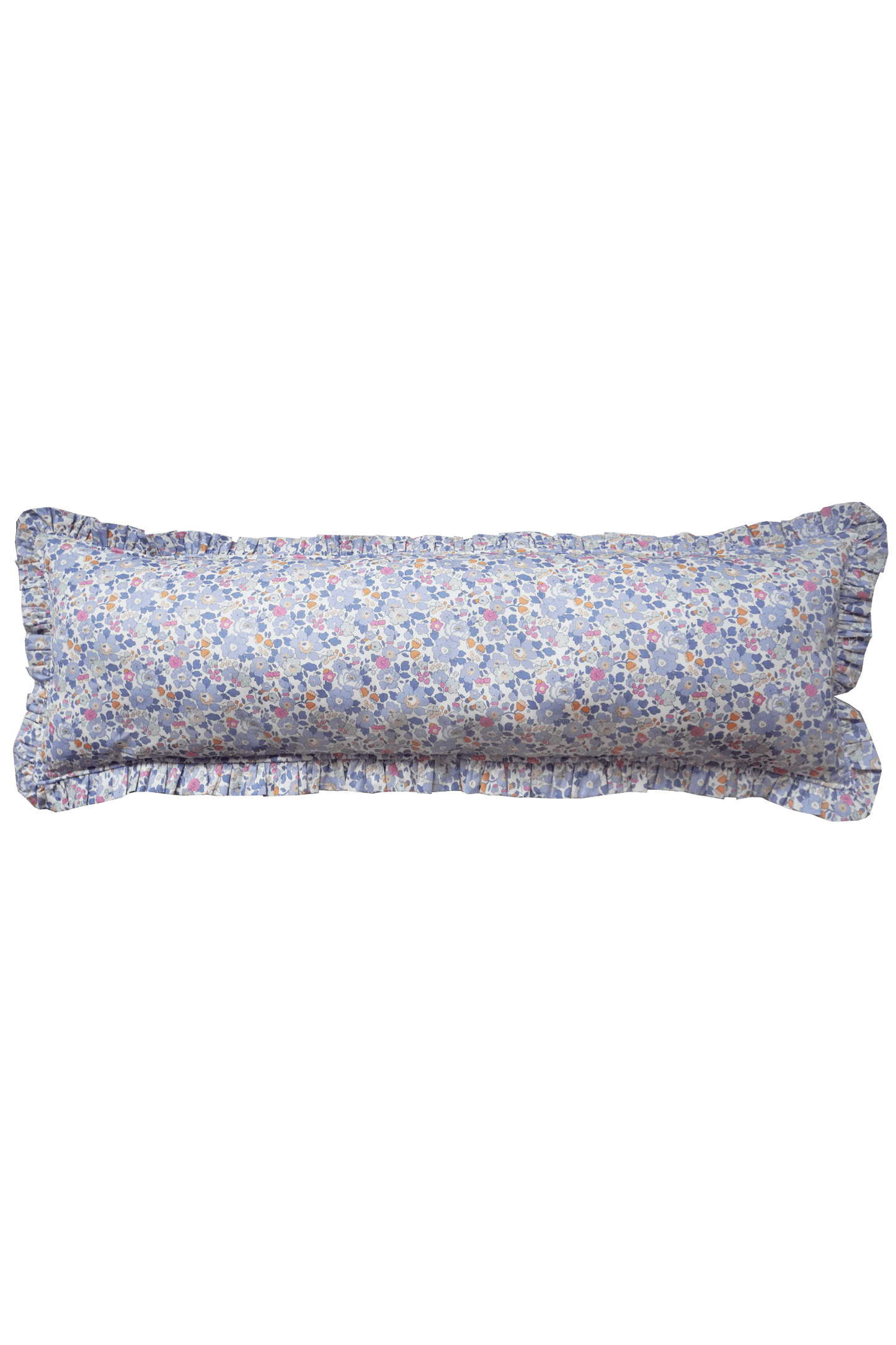 Ruffle Bolster Lumbar Cushion made with Liberty Fabric BETSY - Coco & Wolf
