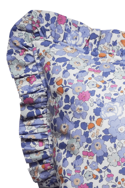 Ruffle Bolster Lumbar Cushion made with Liberty Fabric BETSY - Coco & Wolf