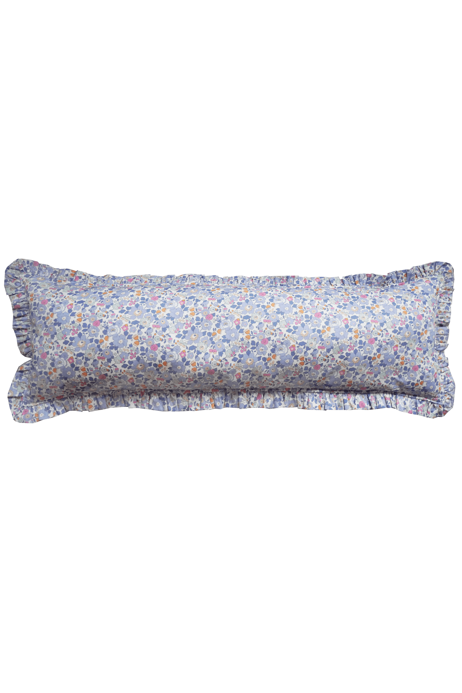Ruffle Bolster Lumbar Cushion made with Liberty Fabric BETSY - Coco & Wolf