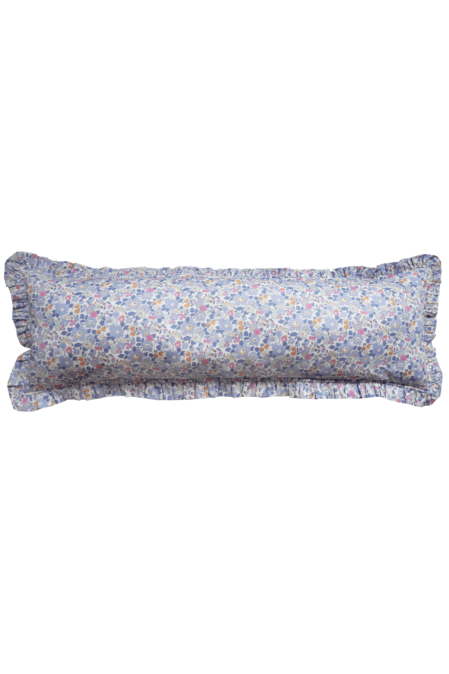 Ruffle Bolster Lumbar Cushion made with Liberty Fabric BETSY - Coco & Wolf