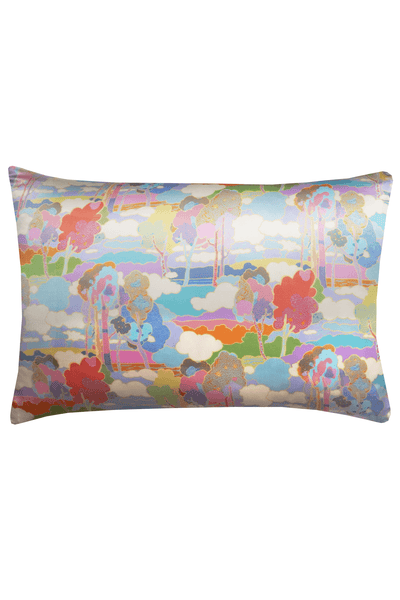 Silk Pillowcase made with Liberty Fabric PROSPECT ROAD SKY BLUE - Coco & Wolf