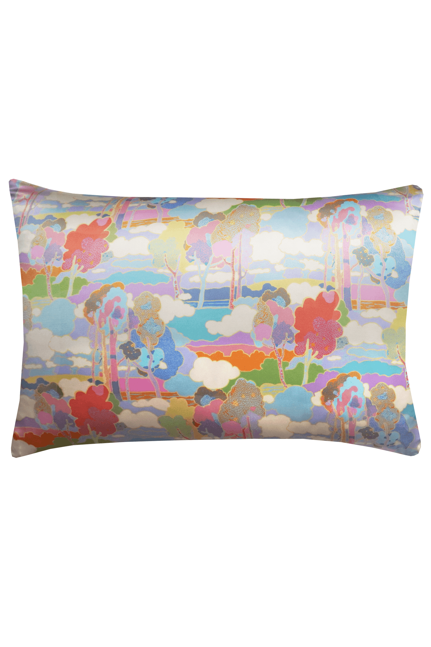 Silk Pillowcase made with Liberty Fabric PROSPECT ROAD SKY BLUE - Coco & Wolf