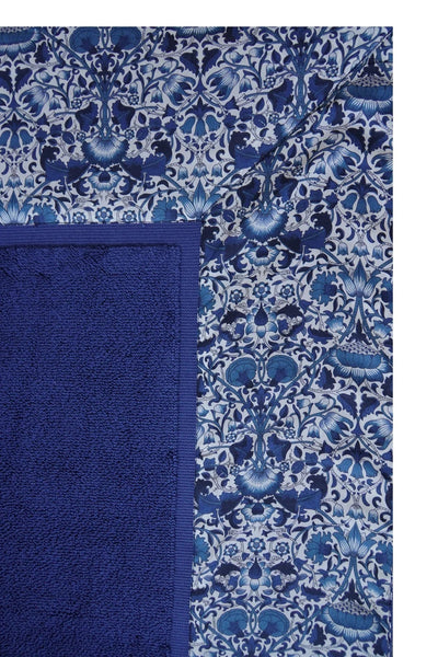 Border Edge Bath Mat made with Liberty Fabric LODDEN NAVY - Coco & Wolf