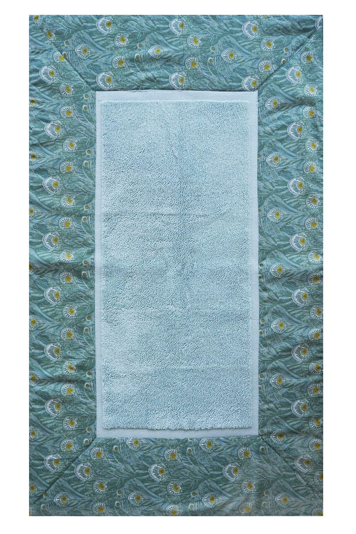 Border Edge Bath Mat made with Liberty Fabric QUEEN HERA - Coco & Wolf