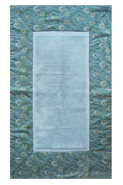 Border Edge Bath Mat made with Liberty Fabric QUEEN HERA - Coco & Wolf
