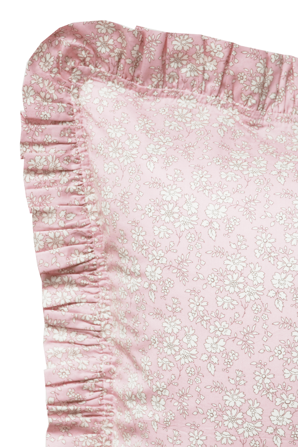 Frill Edge Pillowcase made with Liberty Fabric CAPEL PINK - Coco & Wolf
