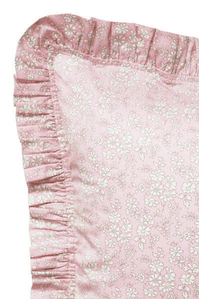 Frill Edge Pillowcase made with Liberty Fabric CAPEL PINK - Coco & Wolf