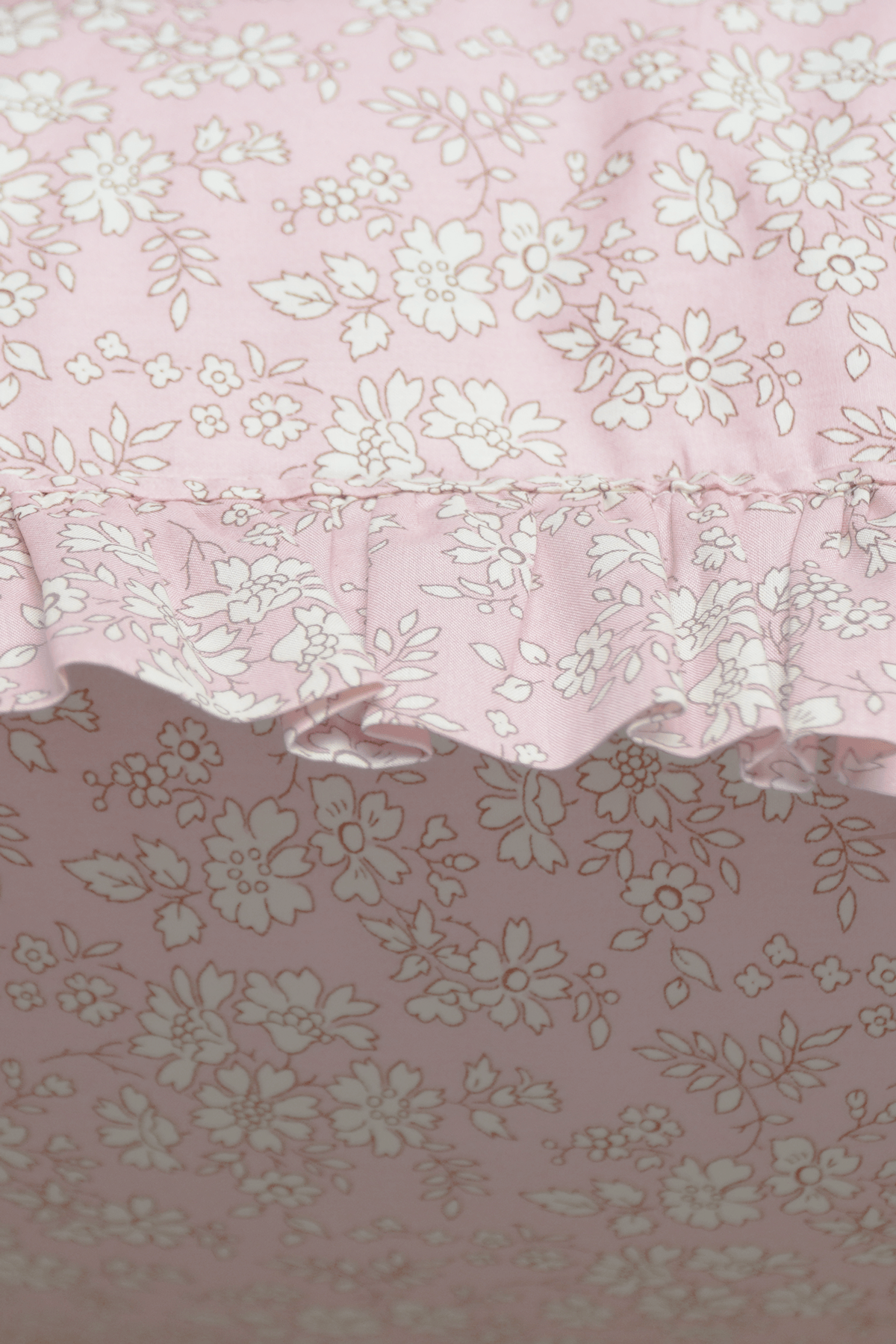 Frill Edge Pillowcase made with Liberty Fabric CAPEL PINK - Coco & Wolf