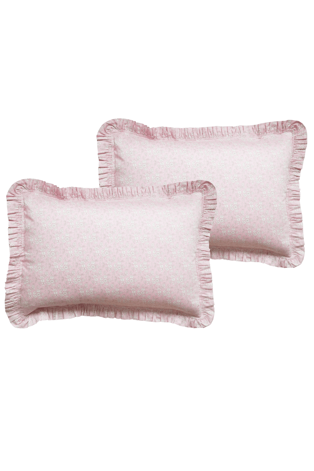 Frill Edge Pillowcase made with Liberty Fabric CAPEL PINK - Coco & Wolf