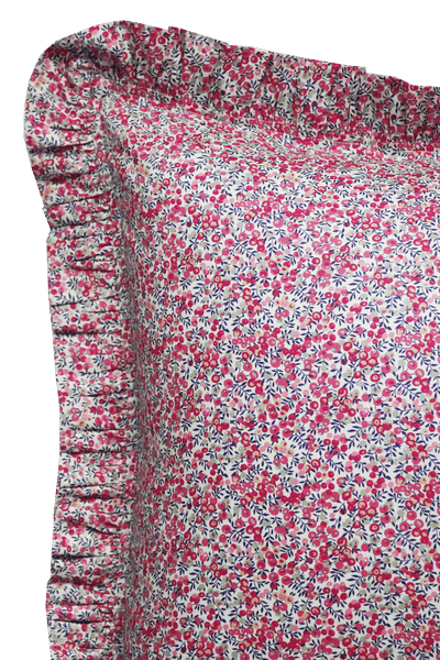 Frill Edge Pillowcase made with Liberty Fabric DREAMS OF SUMMER - Coco & Wolf