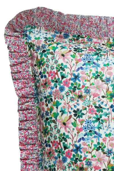 Frill Edge Pillowcase made with Liberty Fabric DREAMS OF SUMMER - Coco & Wolf