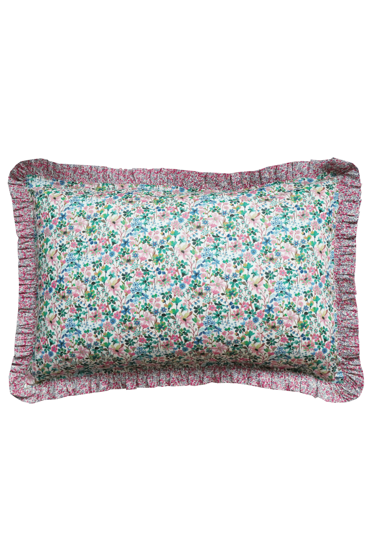 Frill Edge Pillowcase made with Liberty Fabric DREAMS OF SUMMER - Coco & Wolf