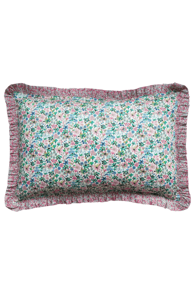 Frill Edge Pillowcase made with Liberty Fabric DREAMS OF SUMMER - Coco & Wolf