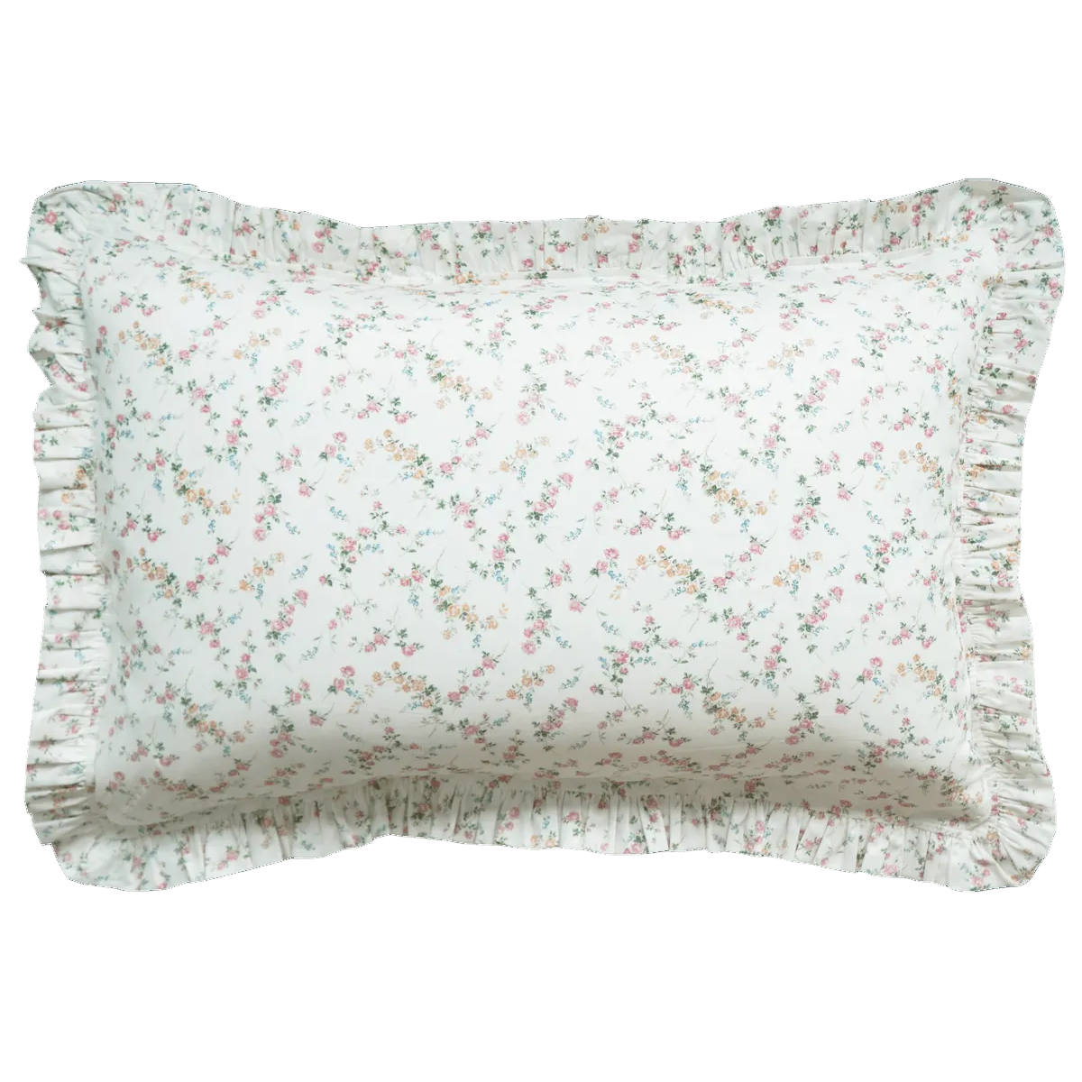 Frill Edge Pillowcase made with Liberty Fabric ELIZABETH - Coco & Wolf