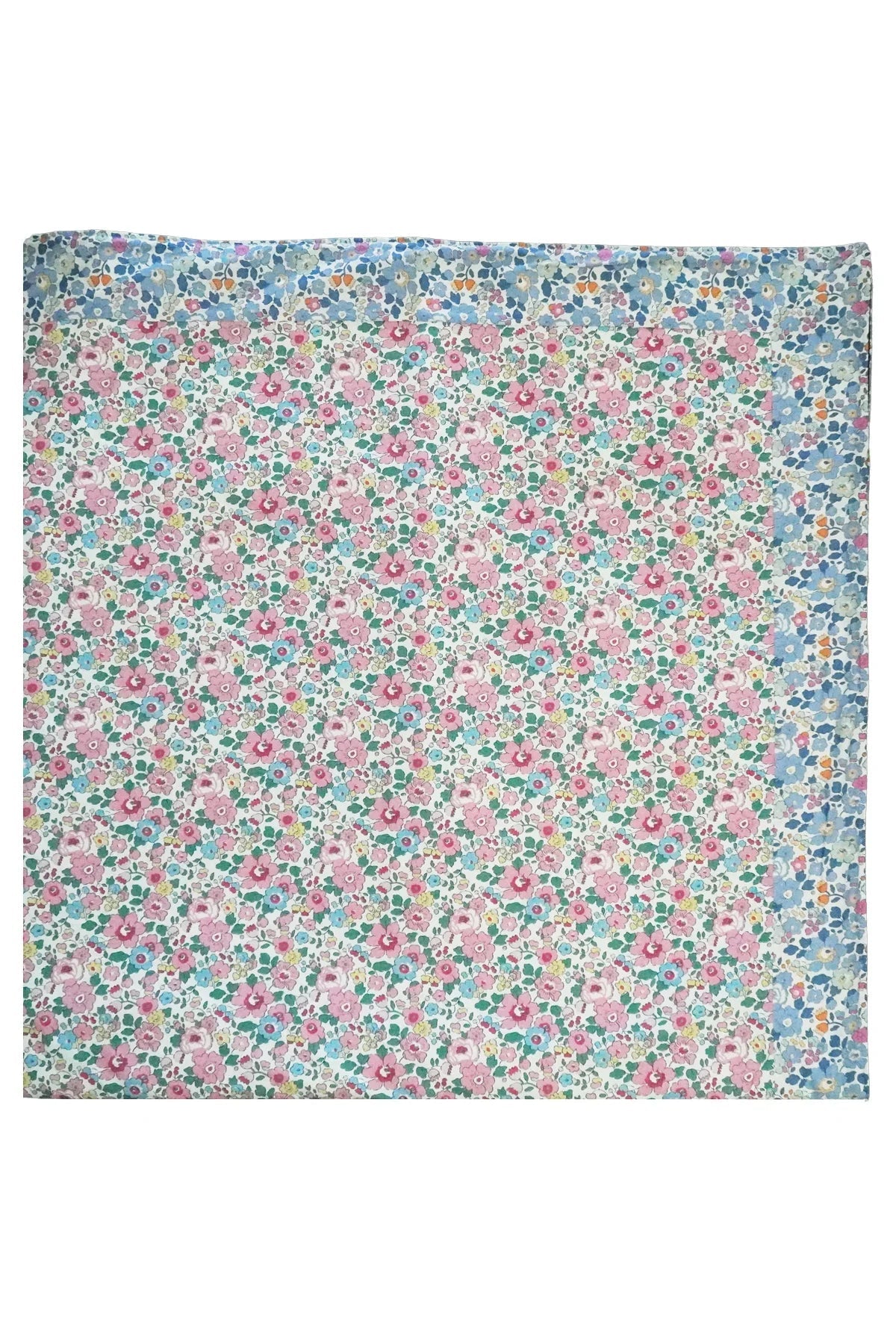 Picnic Blanket Made With Liberty Fabric Betsy Blossom Pink & Betsy Lavender