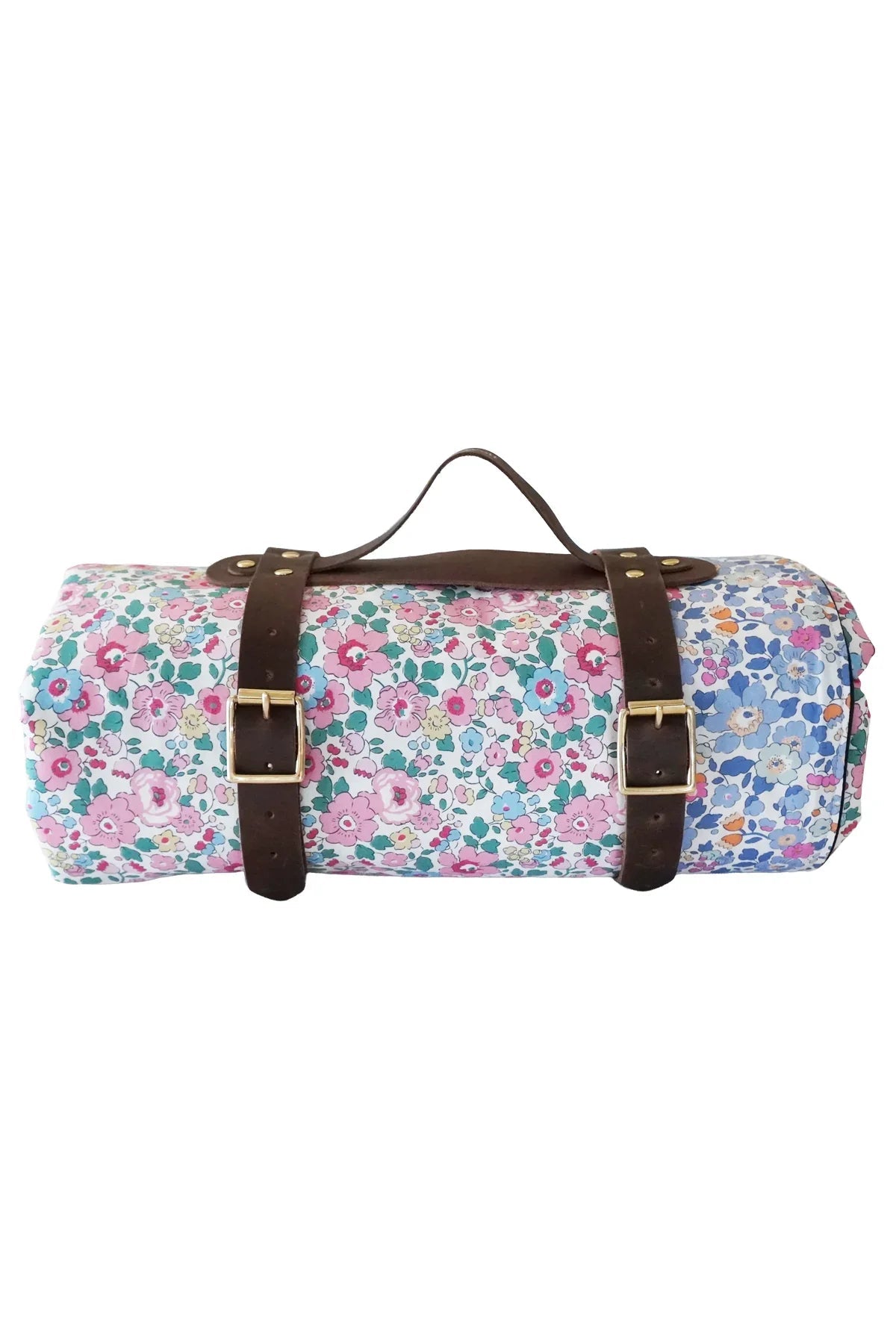 Picnic Blanket Made With Liberty Fabric Betsy Blossom Pink & Betsy Lavender