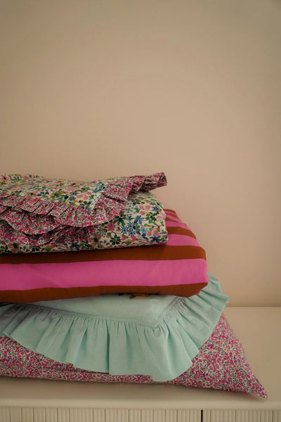 Pillowcase made with Liberty Fabric WILTSHIRE BUD MAGENTA - Coco & Wolf
