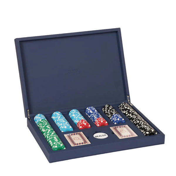Poker Set Deep Blue