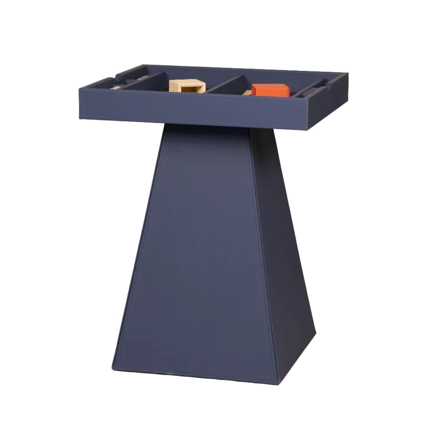 Leather Game Table Blue