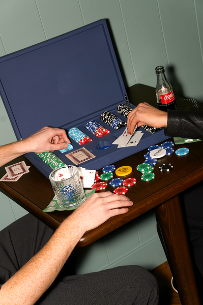 Poker Set Deep Blue