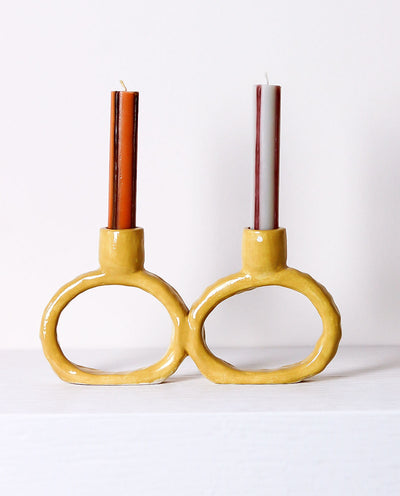 contemporary handmade candle holders