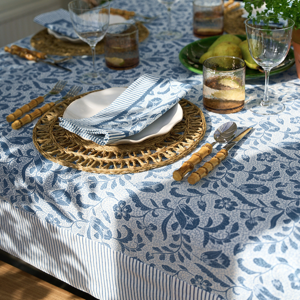 Blue Ottilie Tablecloth