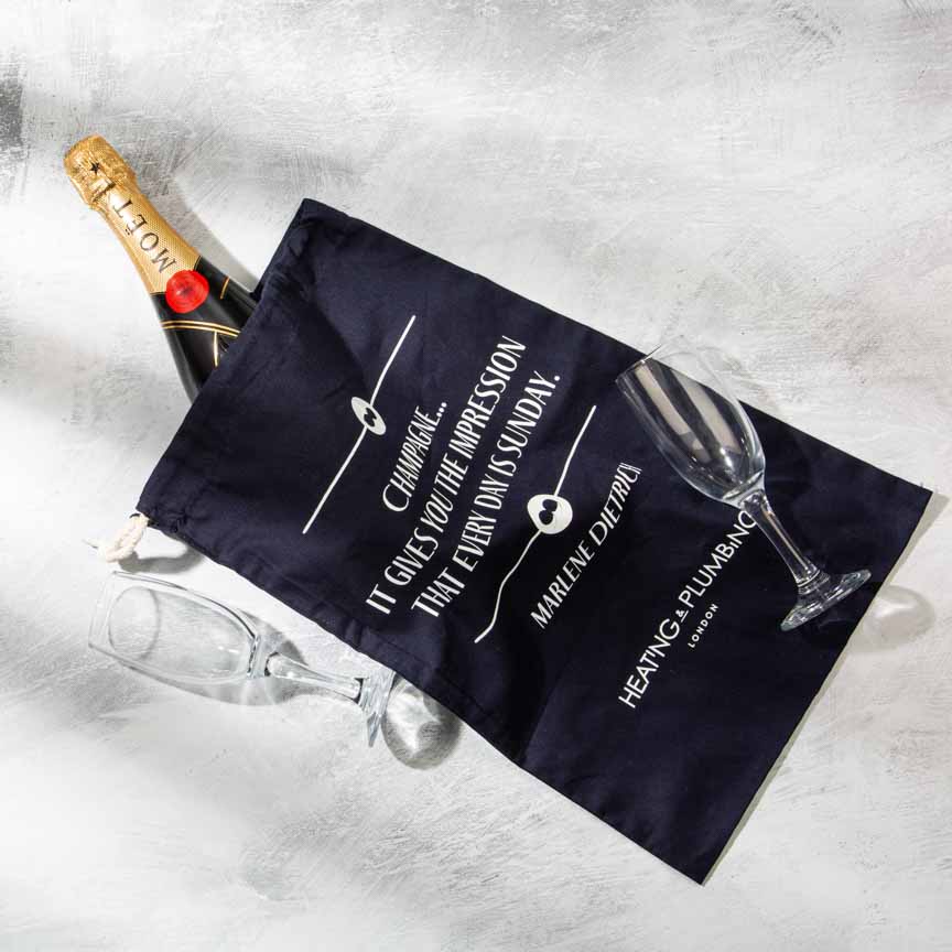 Cotton Gift Bag - Marlene Dietrich - Heating & Plumbing London - 