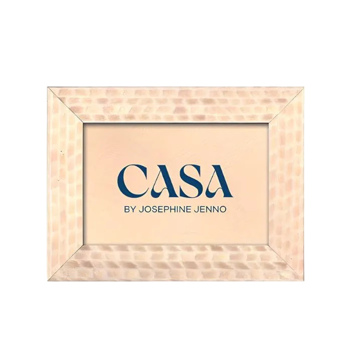 Cream and Beige Patterned Photo Frame 6x4" - Casa by Josephine Jenno