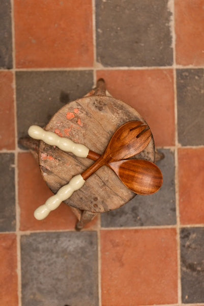 Bobbin Salad Servers | Mushroom