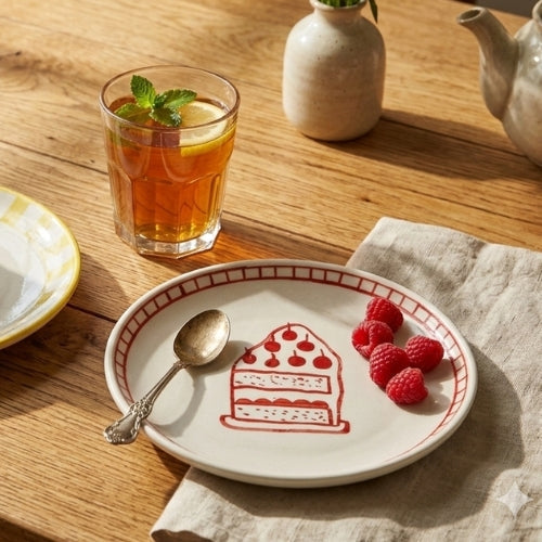 Ceramic Dessert Plates Celebration 7 Inches Set of 4 - Casa Amarosa