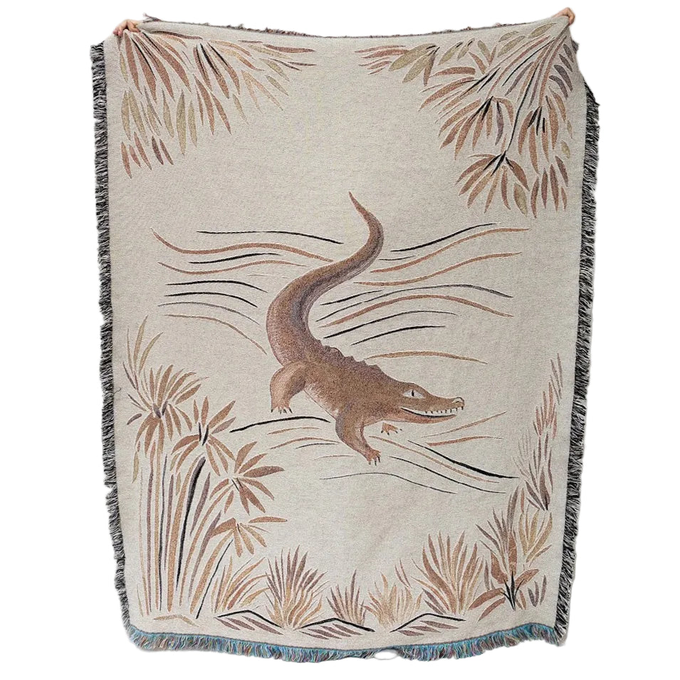Croc Monsieur - Recycled Cotton Woven Throw
