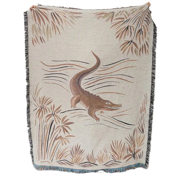 Croc Monsieur - Recycled Cotton Woven Throw