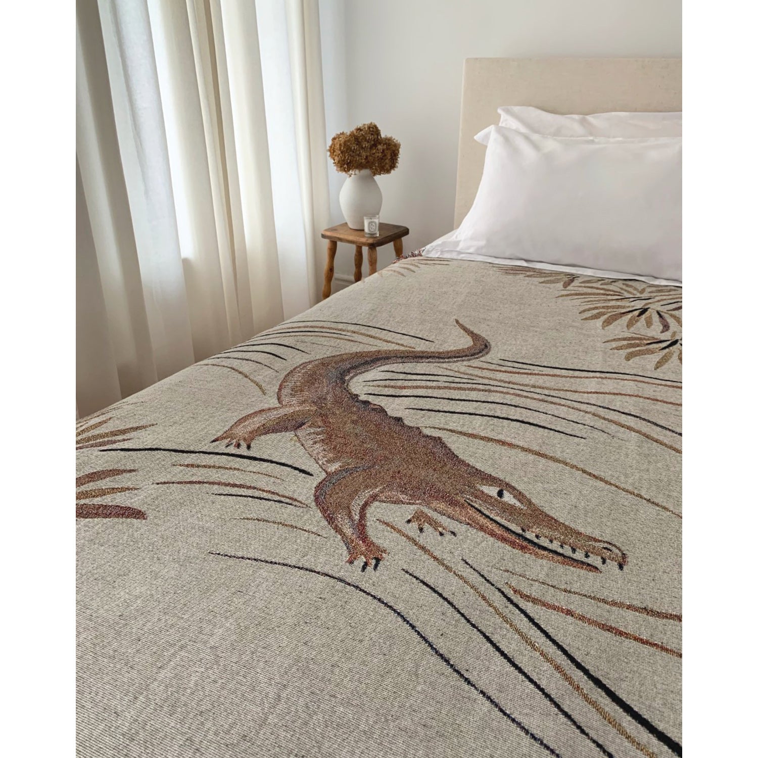 Croc Monsieur - Recycled Cotton Woven Throw