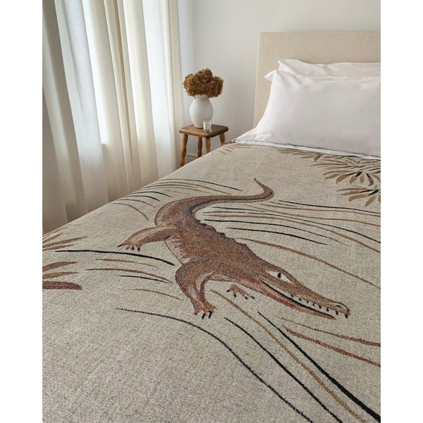 Croc Monsieur - Recycled Cotton Woven Throw