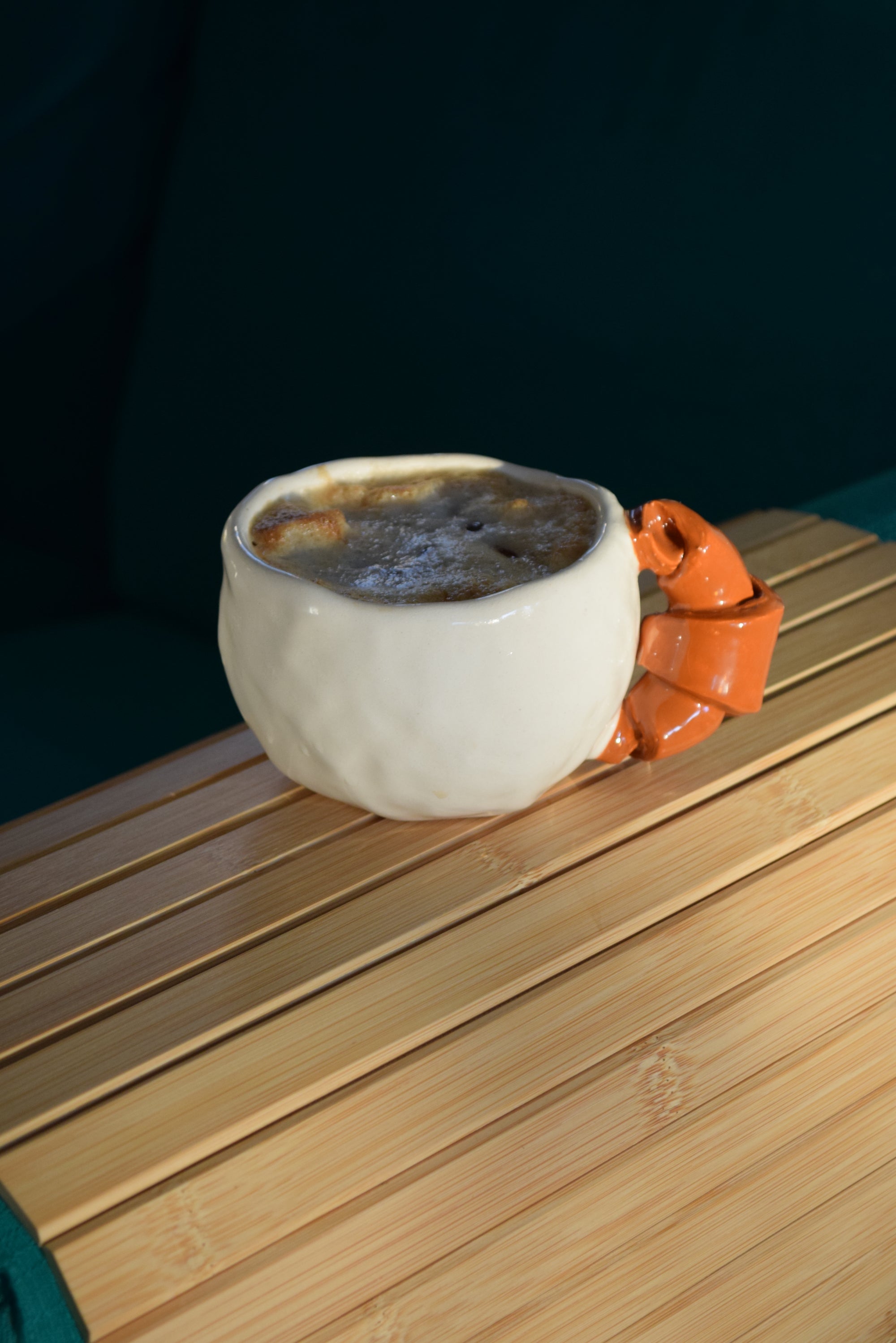 Handmade Ceramic Croissant Mug