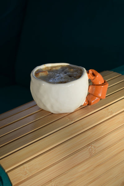 Handmade Ceramic Croissant Mug