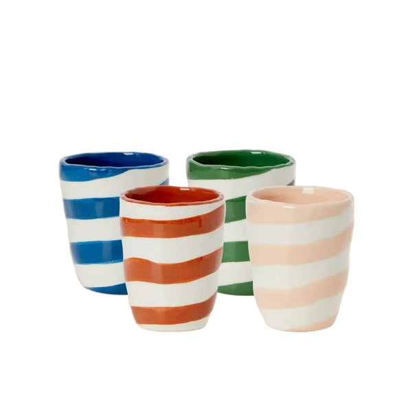 Gorgeous Striped tumblers Cinco de Mayo - Set of 4