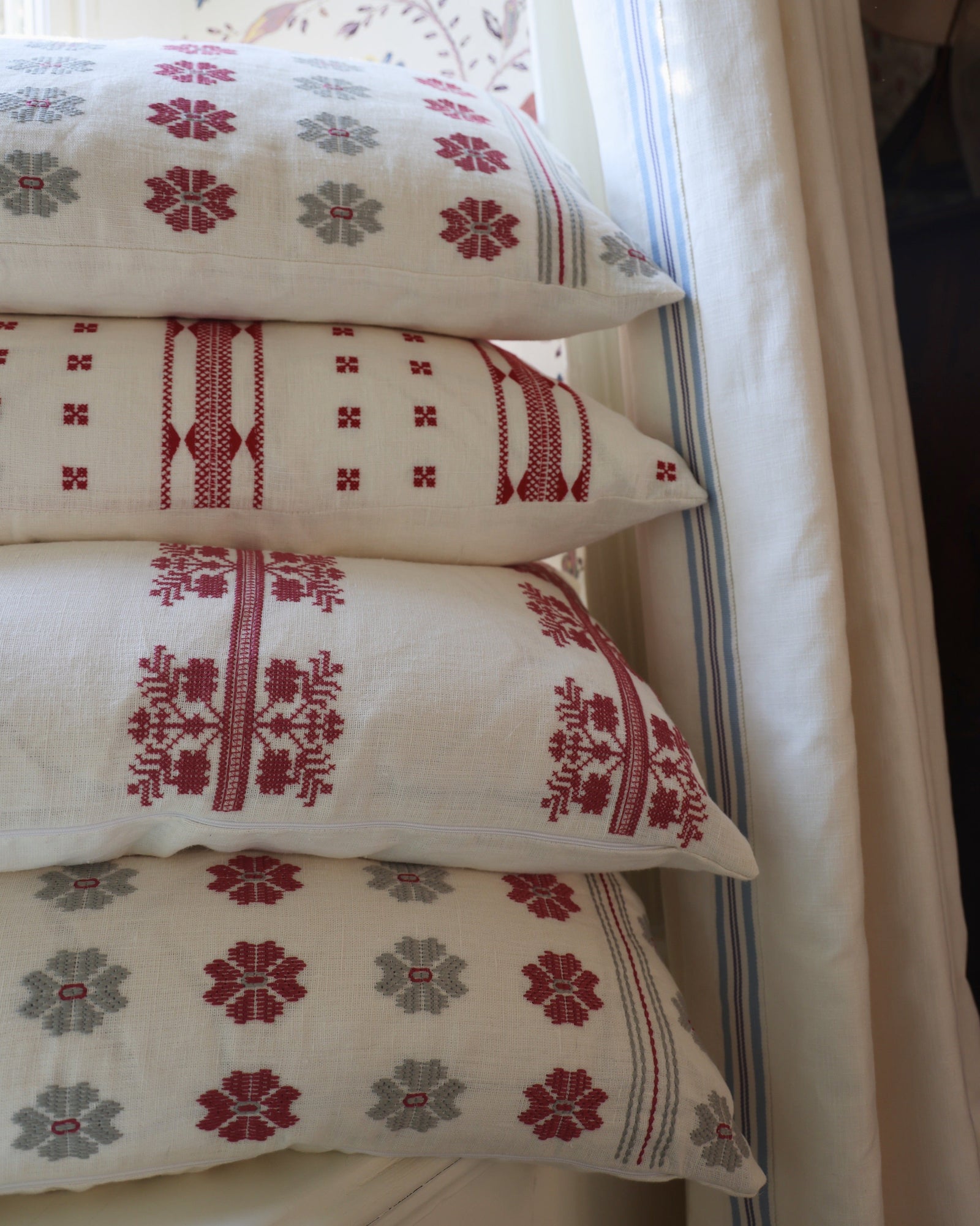 Daphne Embroidered Cushion Cover