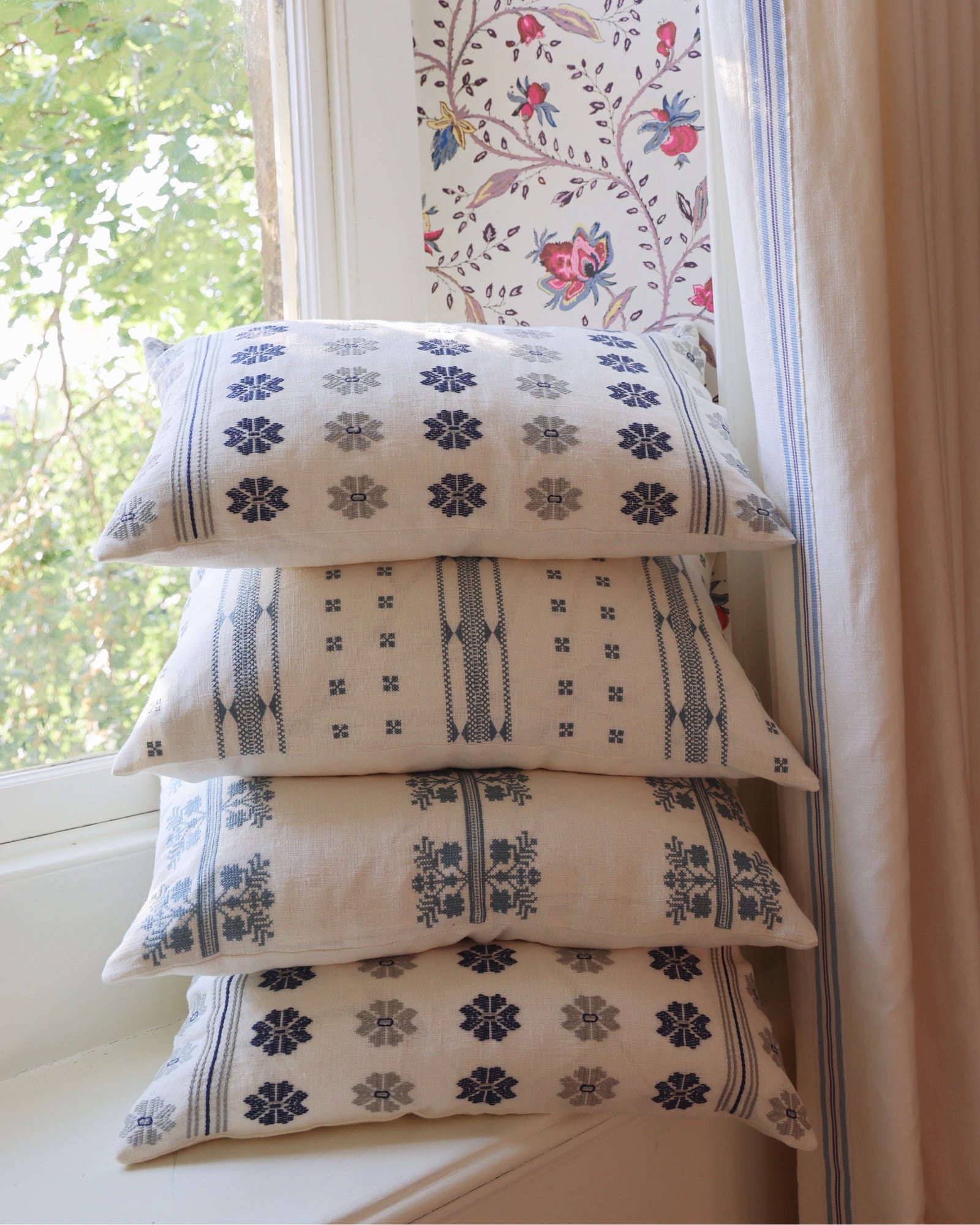 Daphne Embroidered Cushion Cover