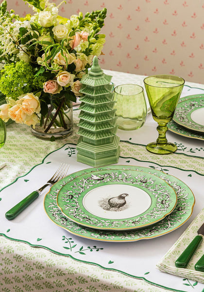 4-Piece Forest Green Cutlery Set